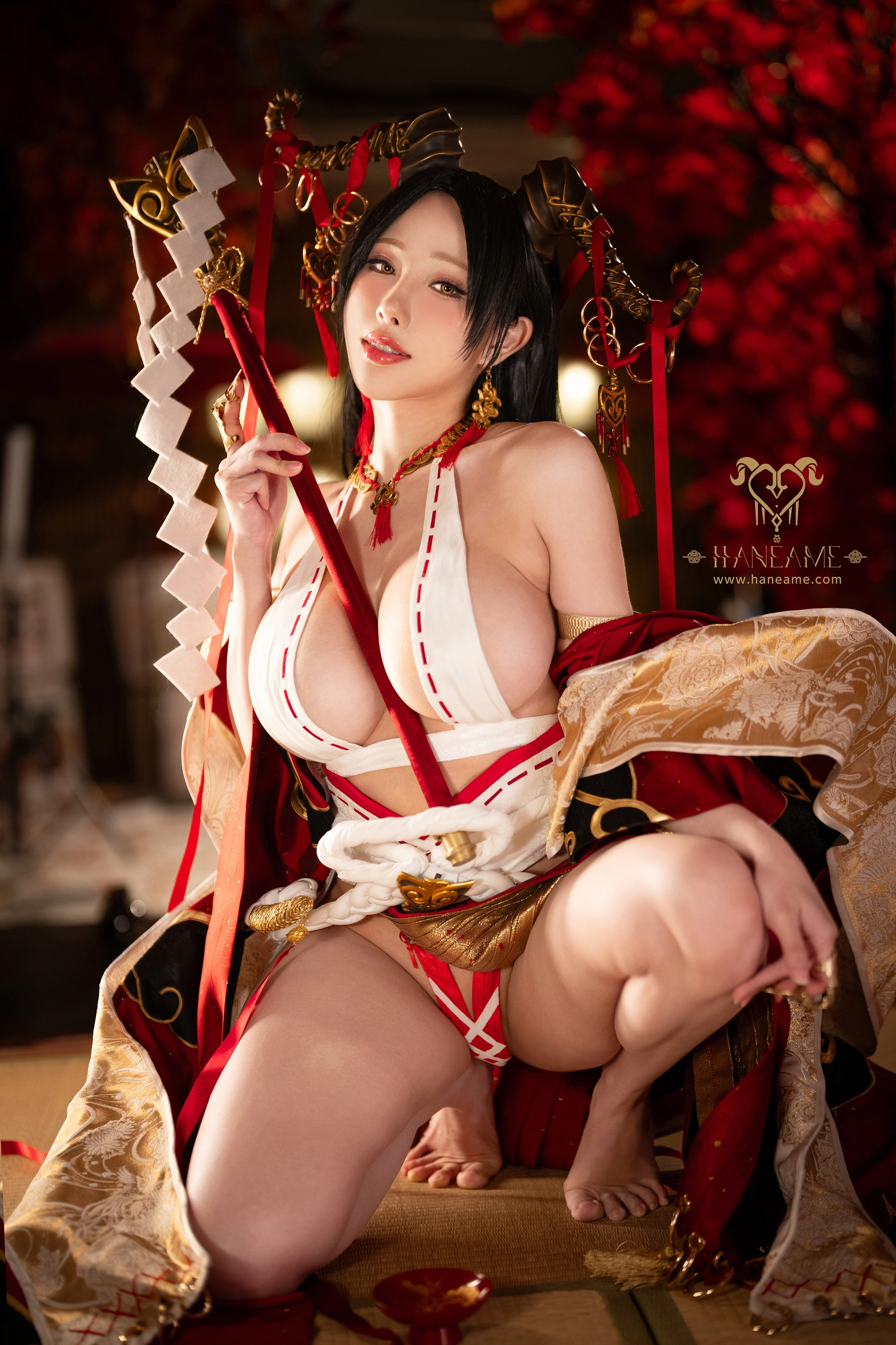 雨波HaneAme – NO.441 Lustful Goat Miko 2 3